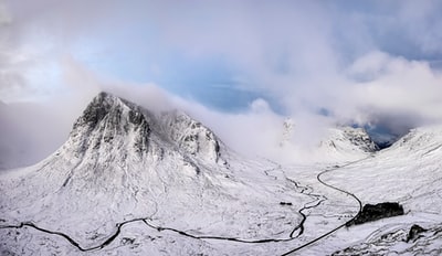 Cloud of snow mountain landscape photography
